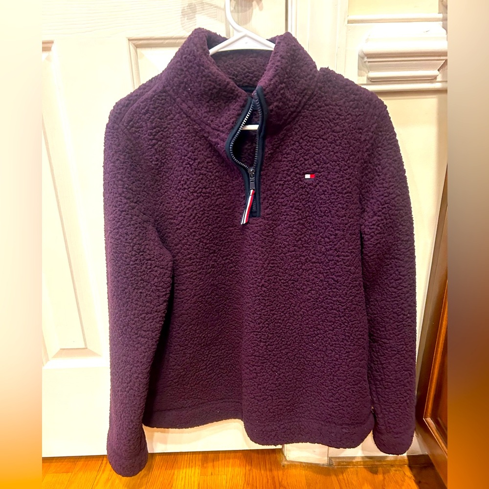 Tommy Hilfiger Women’s Half Zip Sherpa Med